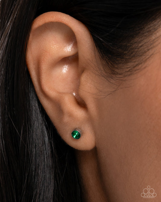 Logical Light - Green Earrings