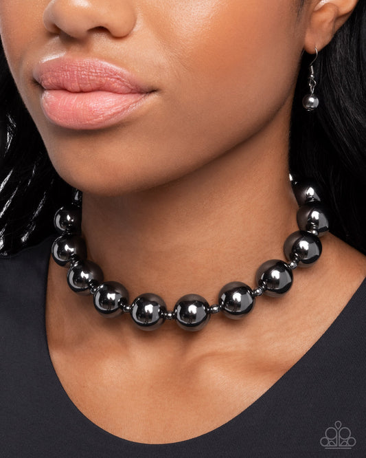 Flattery Will Get You Everywhere - Black Necklace