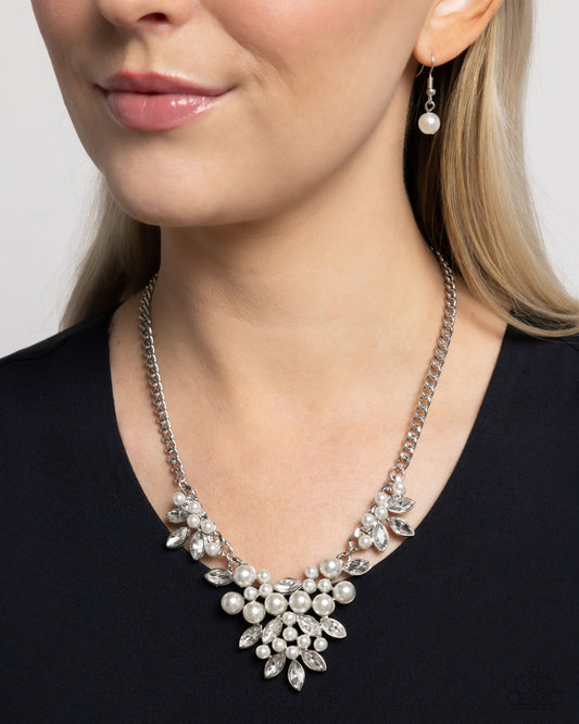 Fresh Facets - White Necklace