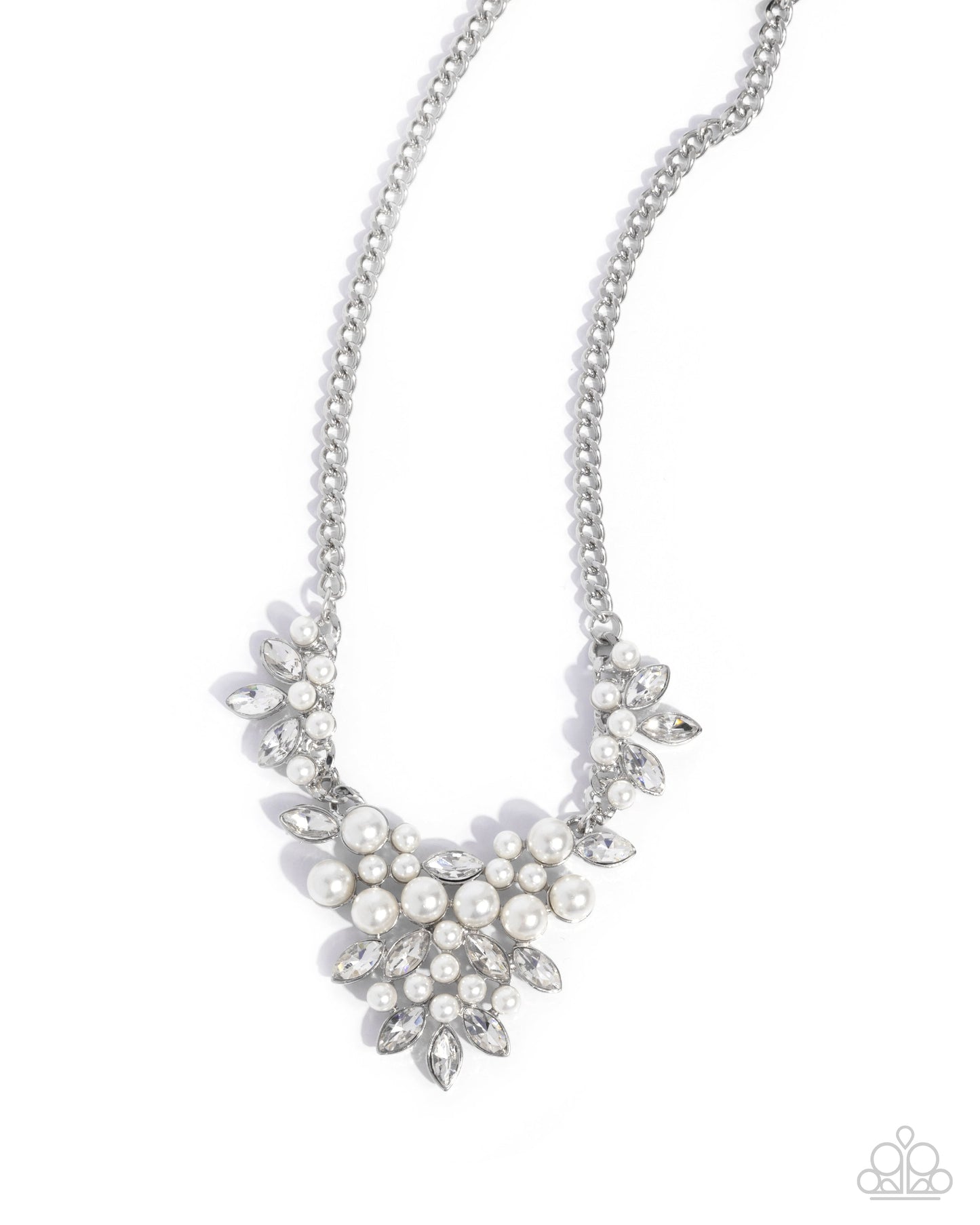 Fresh Facets - White Necklace