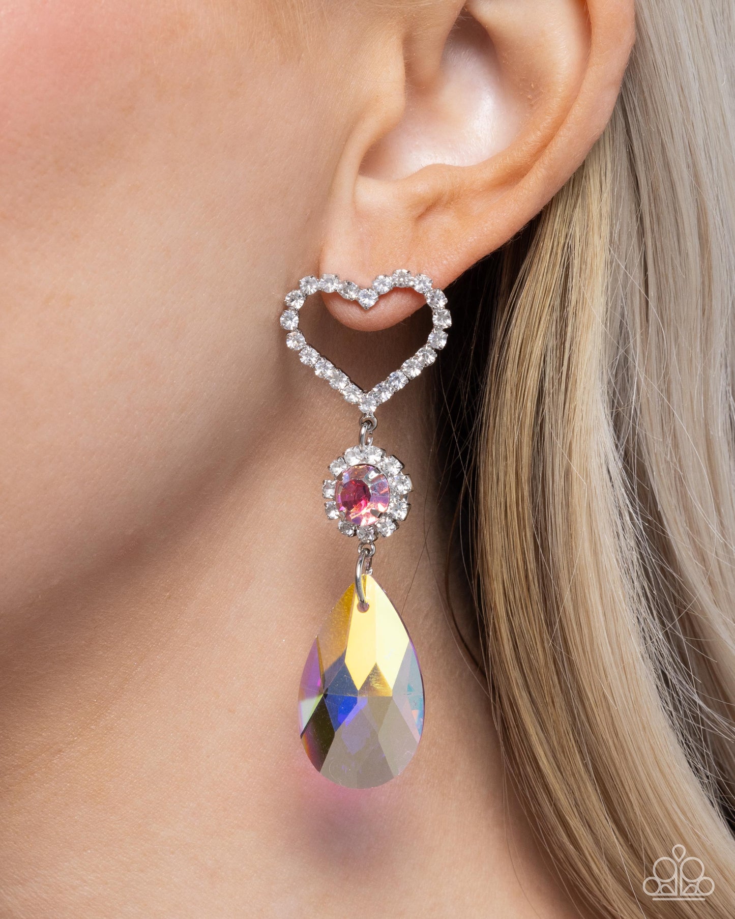 Faceted Frenzy - Pink Earrings | Paparazzi Accessories