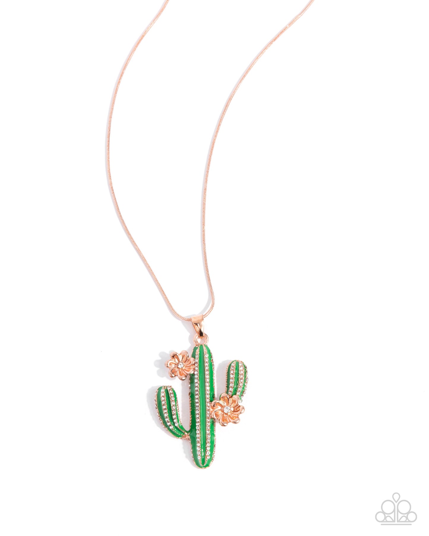 Carefree Cactus - Copper Necklace | Paparazzi Accessories