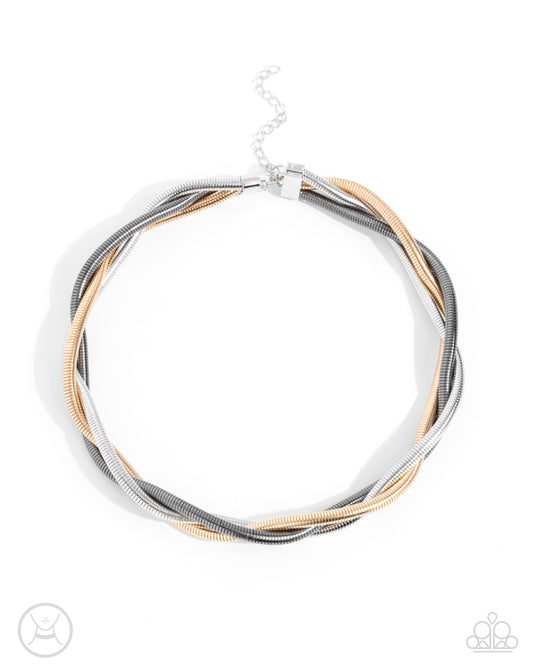 Sleek Splendor - Multi Necklace