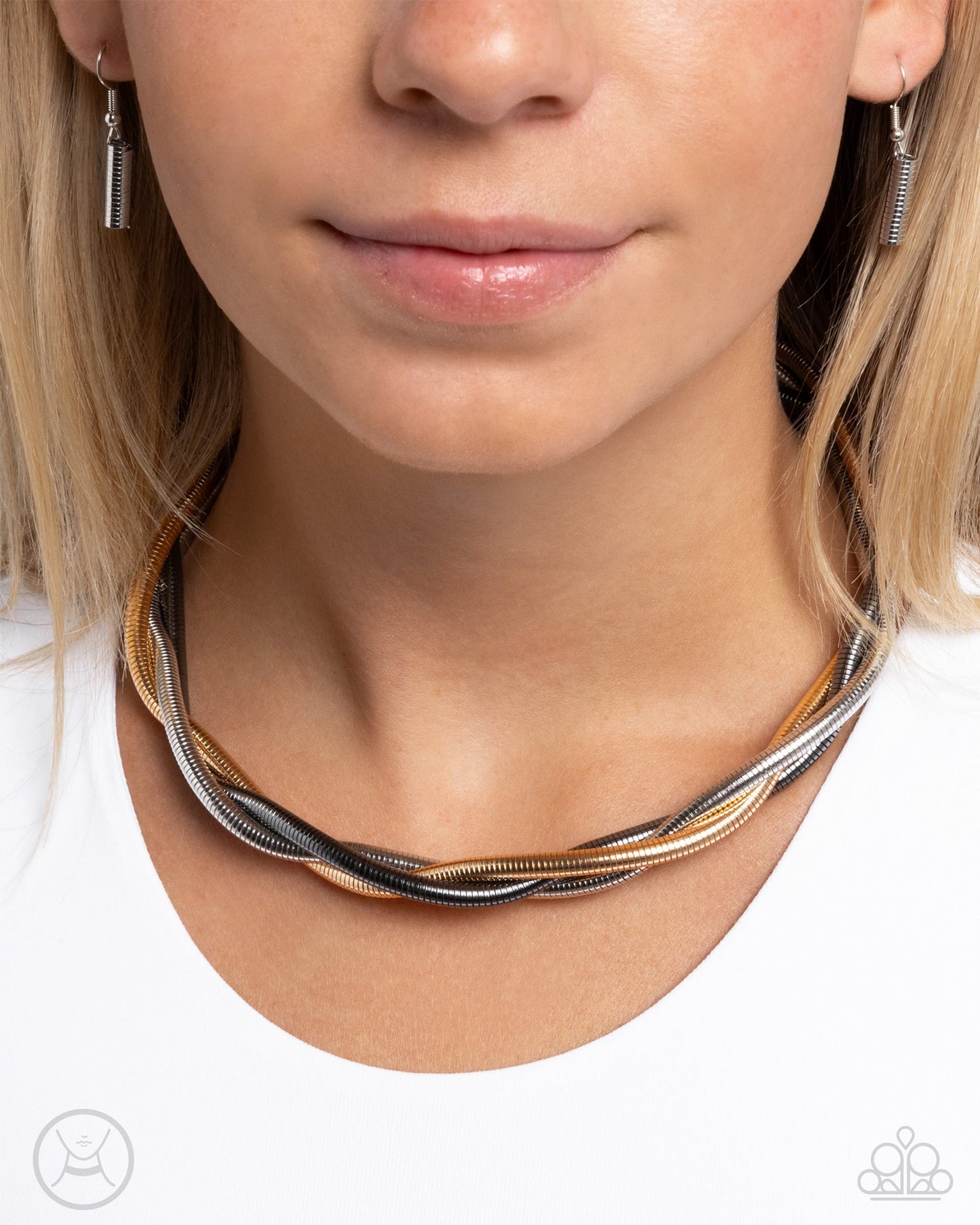 Sleek Splendor - Multi Necklace