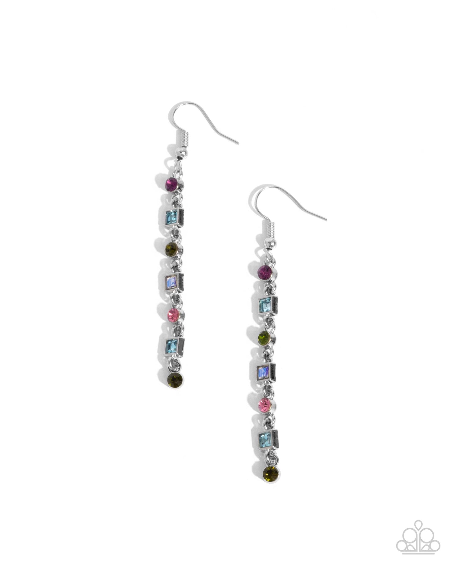 Square Slope - Multi Earrings