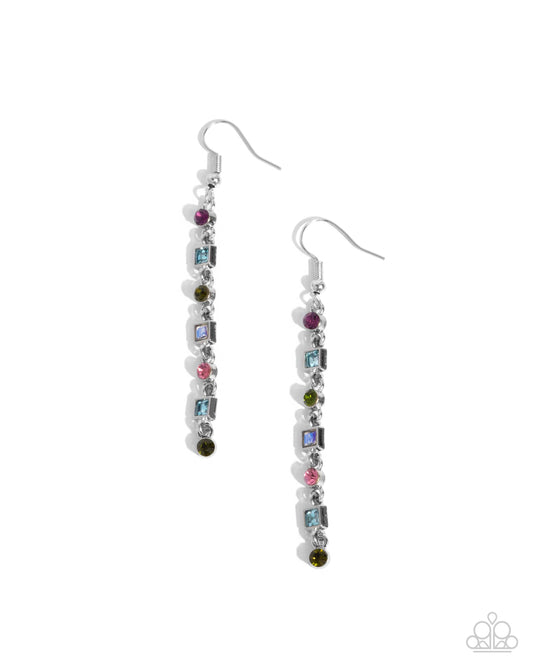 Square Slope - Multi Earrings