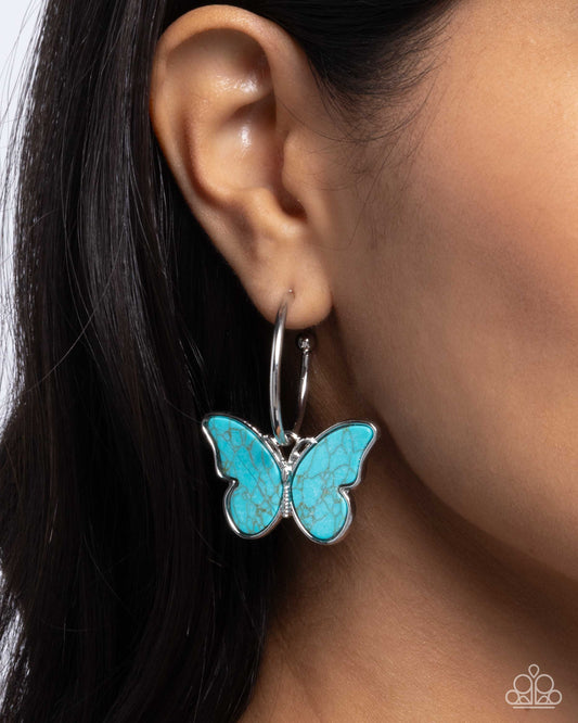 Melodic Mariposa - Blue Earring