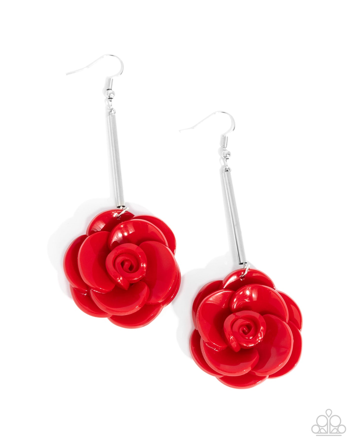 Saccharine Sprig - Red Flower Earrings