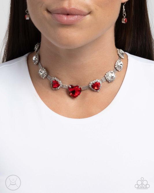Valentines Vibe - Red Necklace