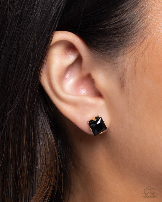 Squared Soprano - Black Earrings
