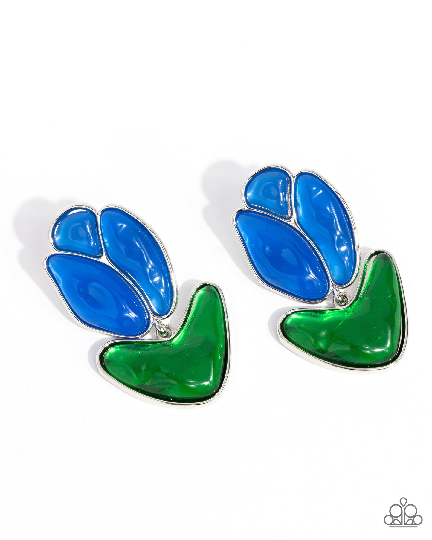 Tulip Triumph - Blue Earrings