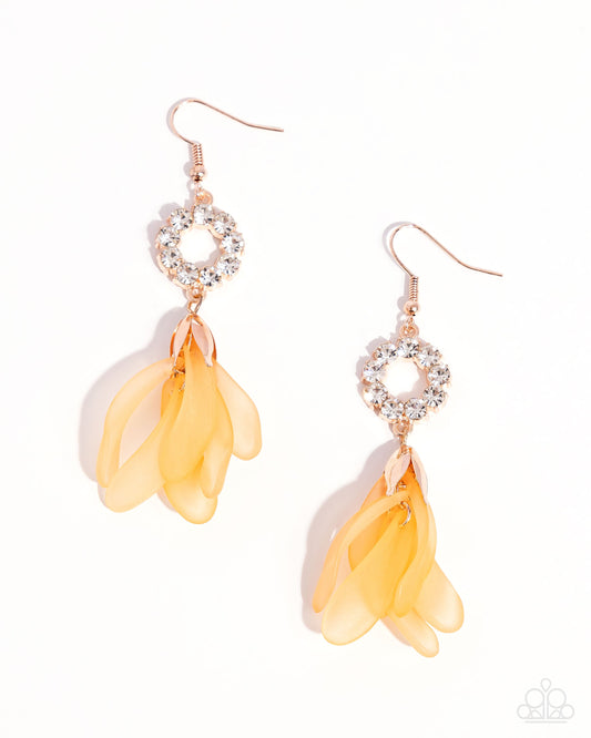 Profuse Petals - Rose Gold Earrings