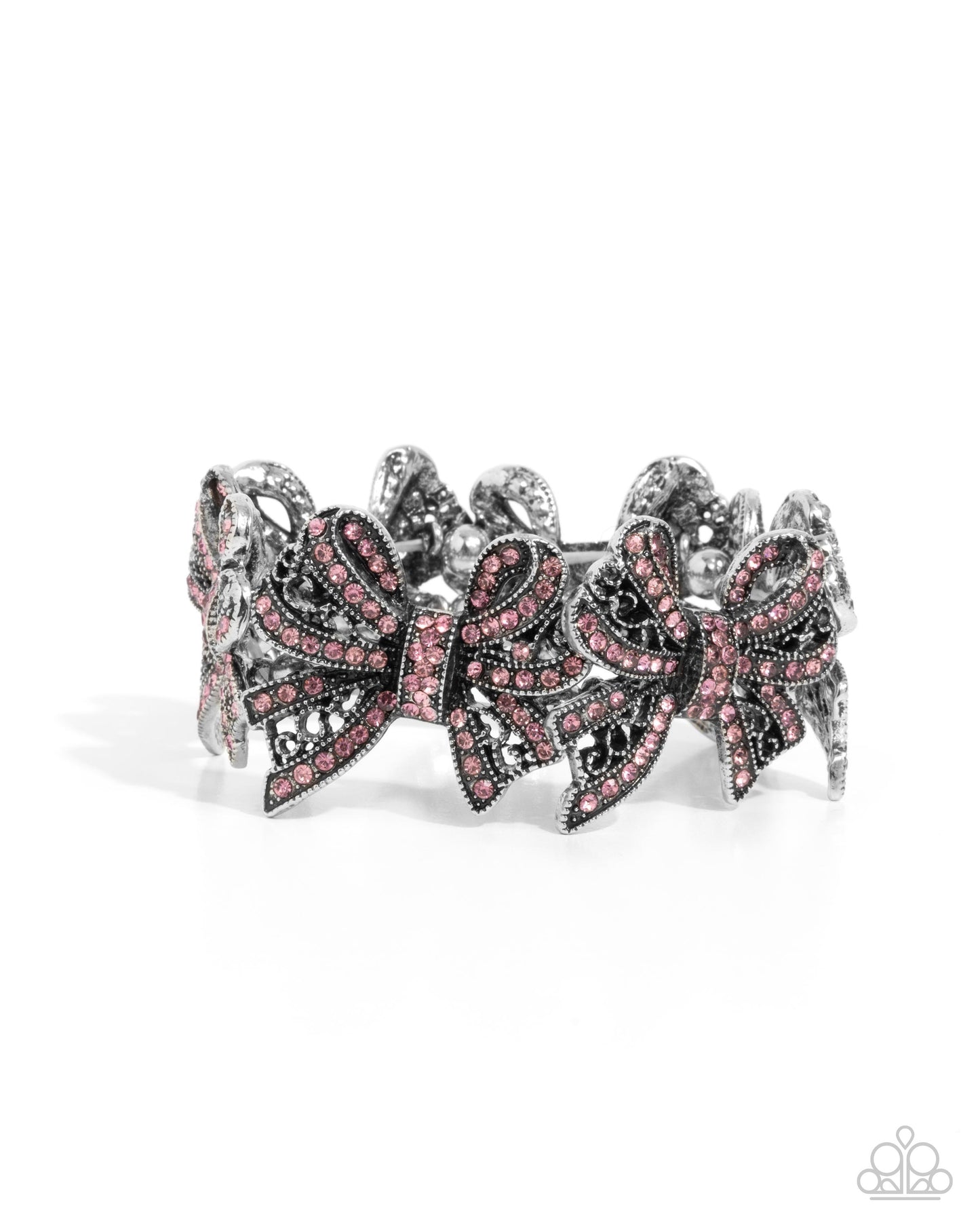 French Flourish - Pink Bow Bracelet