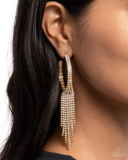 Jaw-Dropping Jubilee - Gold Earring