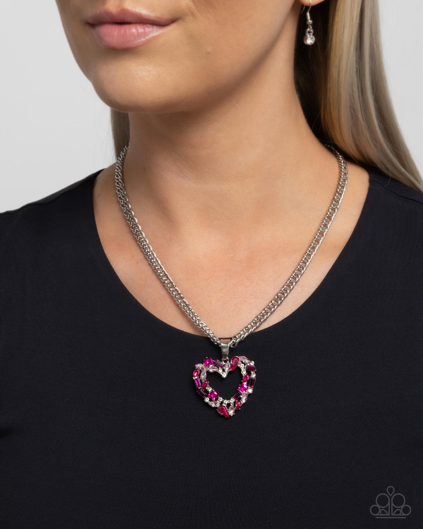 Romance is a Bonus - Pink Necklace