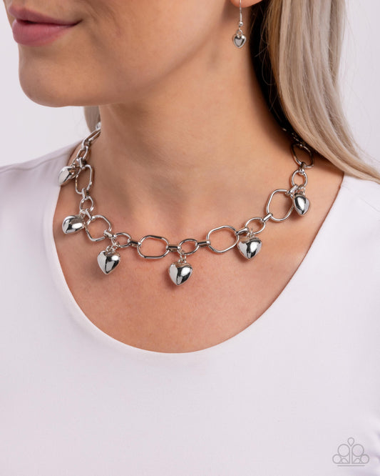 Hey Lover - Silver Necklace