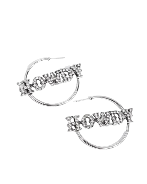 Howdy Hoedown - White Earrings