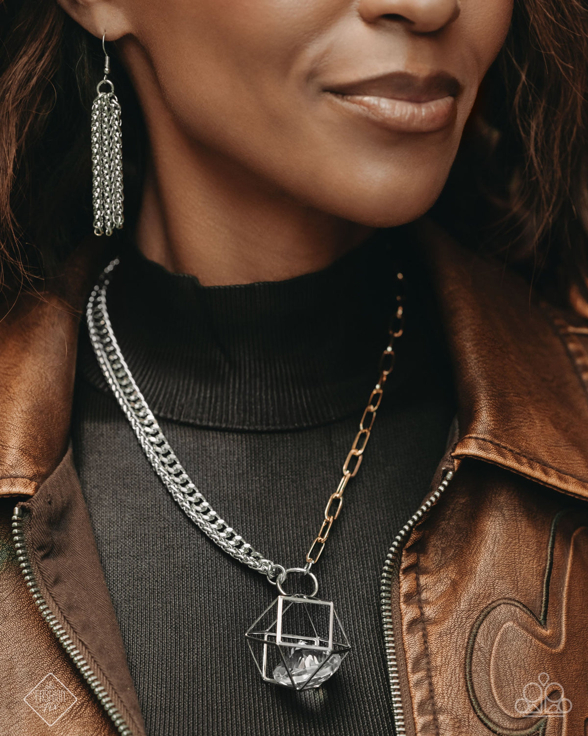 Enclosed Edge - Multi Necklace - Gold | Paparazzi Accessories