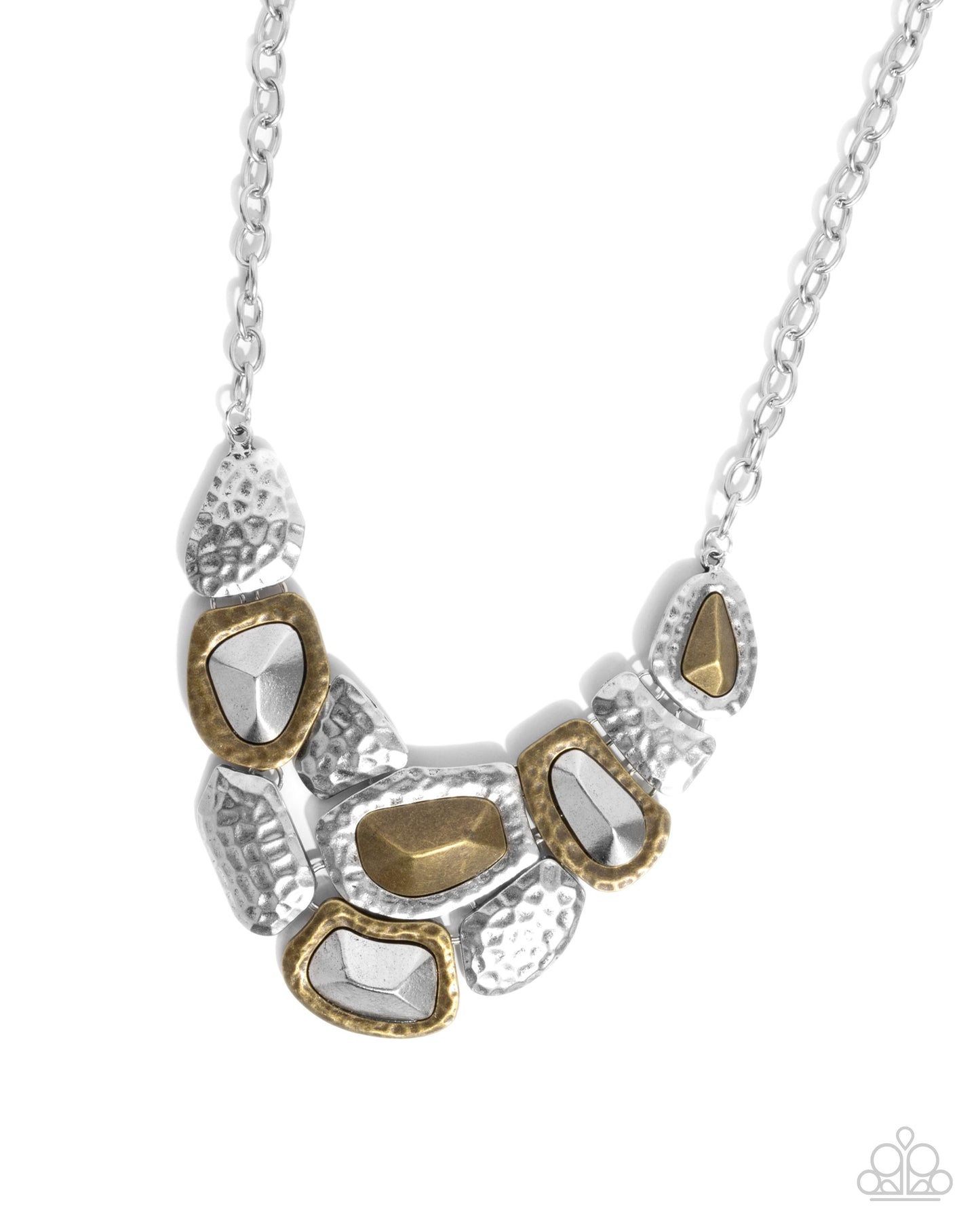 Mixed Motive - Silver Multi Necklace