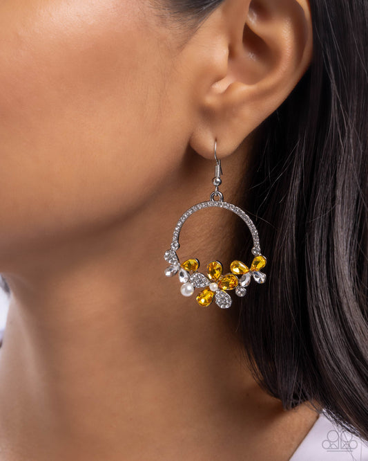 Bouquet Bliss - Yellow Earrings