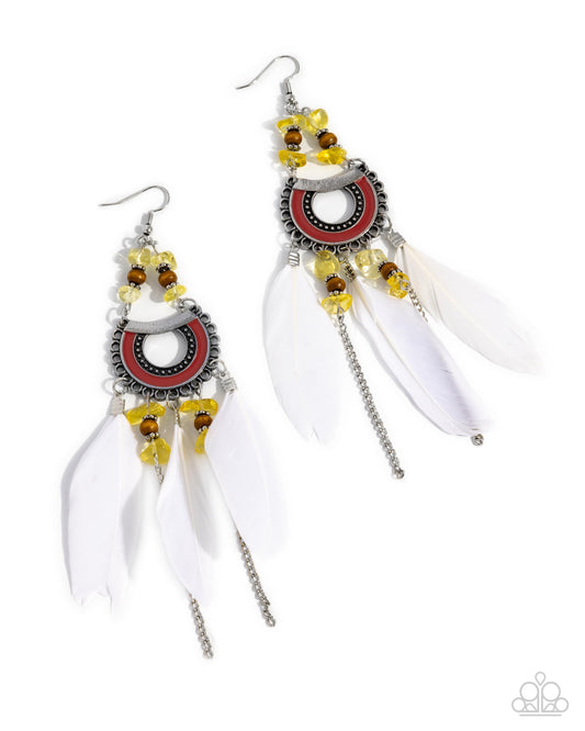 Serene Stage - Yellow Earrings