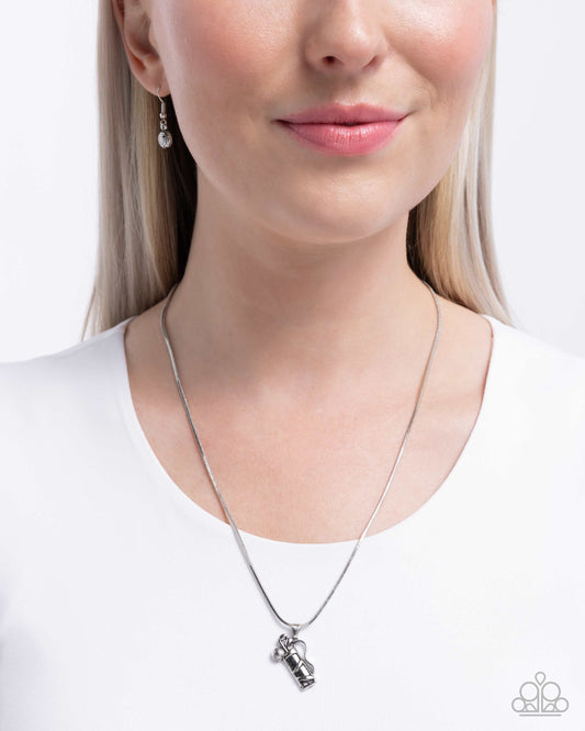 Hole in One Haute - Silver Necklace