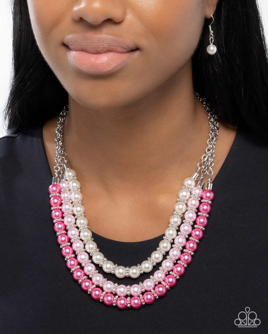 Promising Promenade - Pink Necklace