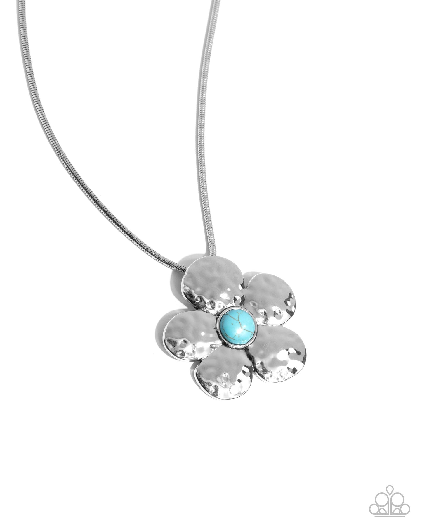 Tasteful Texture - Blue Necklace