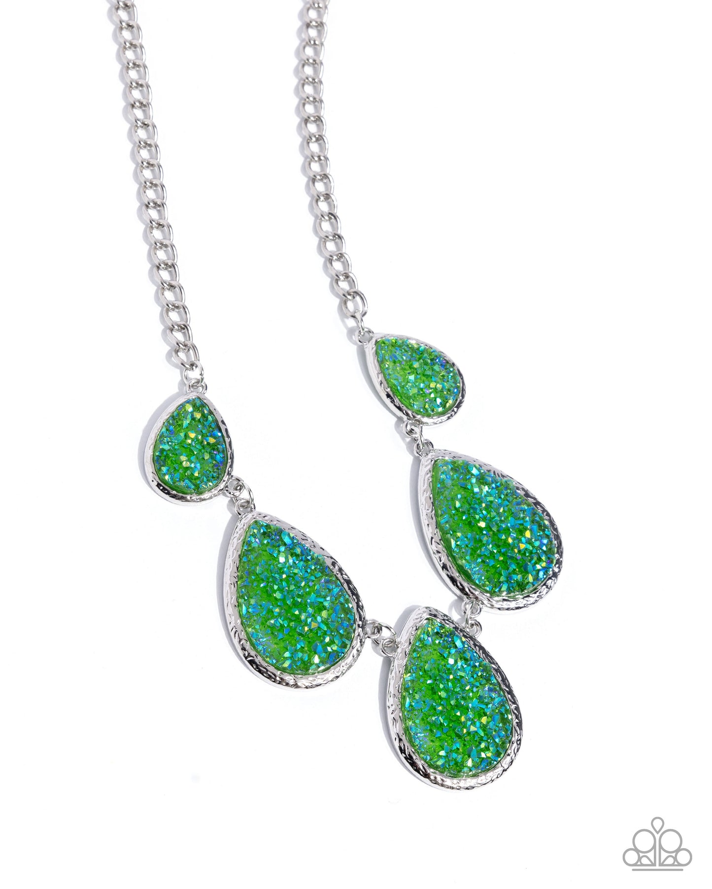 Geode Gamut - Green Multi Necklace