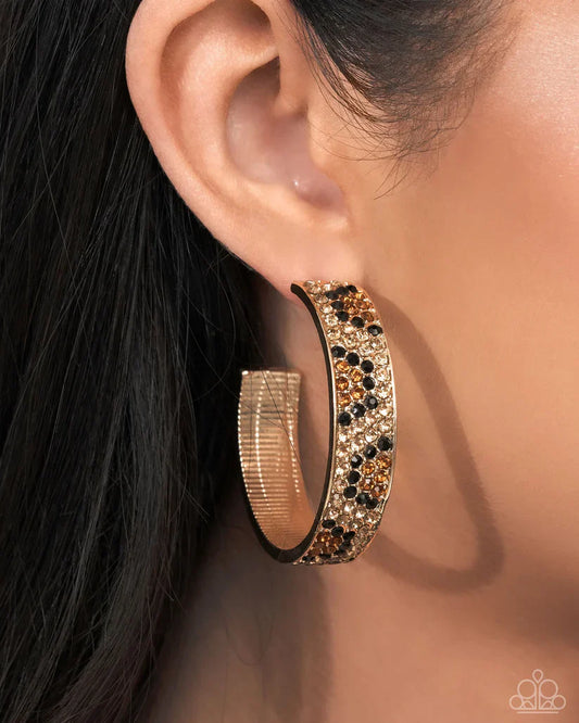 Cheetah Clique - Gold Earring
