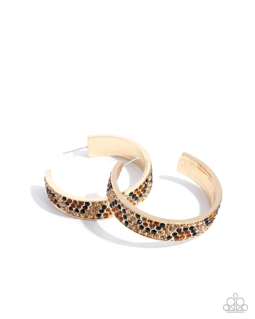 Cheetah Clique - Gold Earring