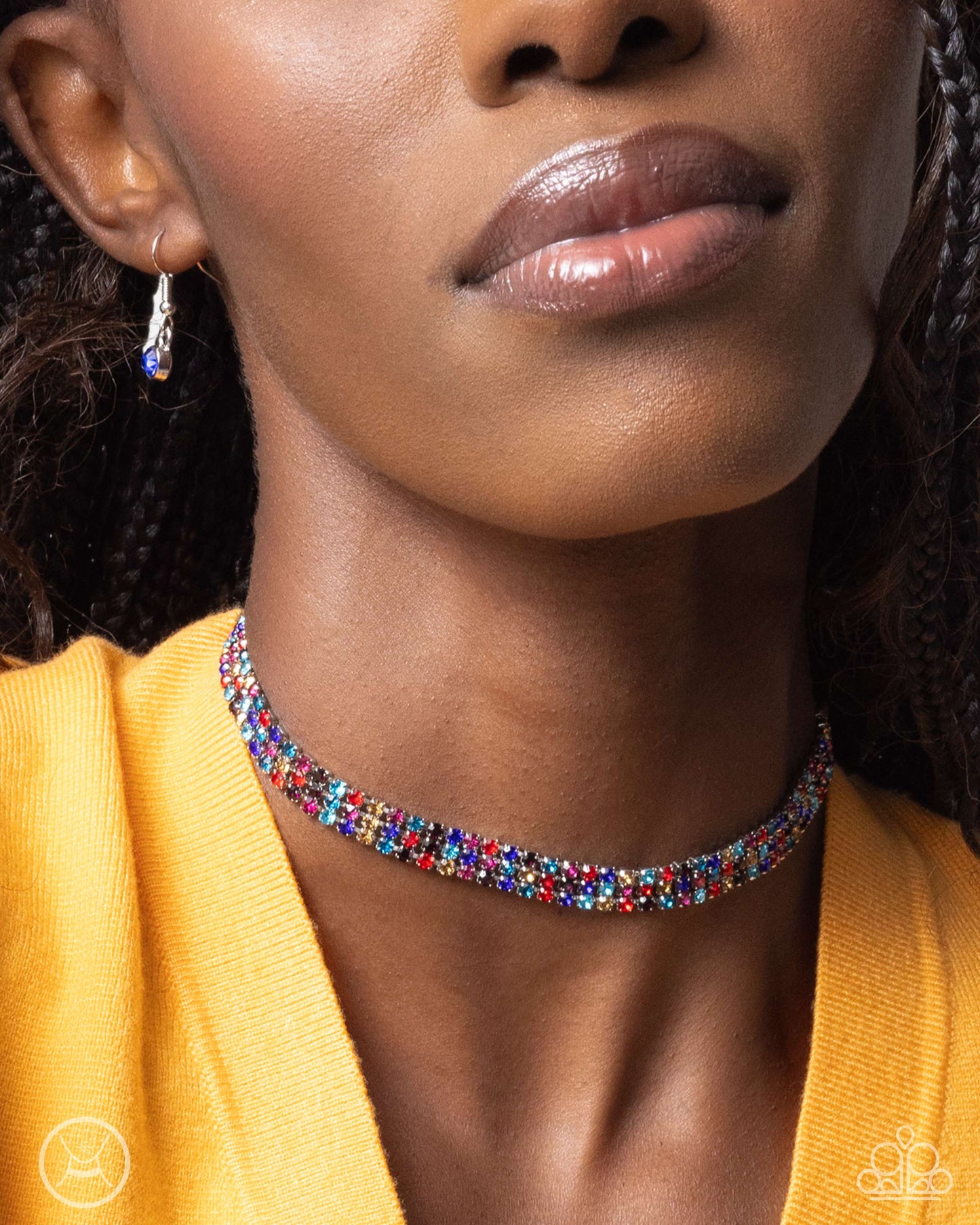 Terrific Trio - Multi Choker Necklace and Thrilling Trio - Multi Bracelet