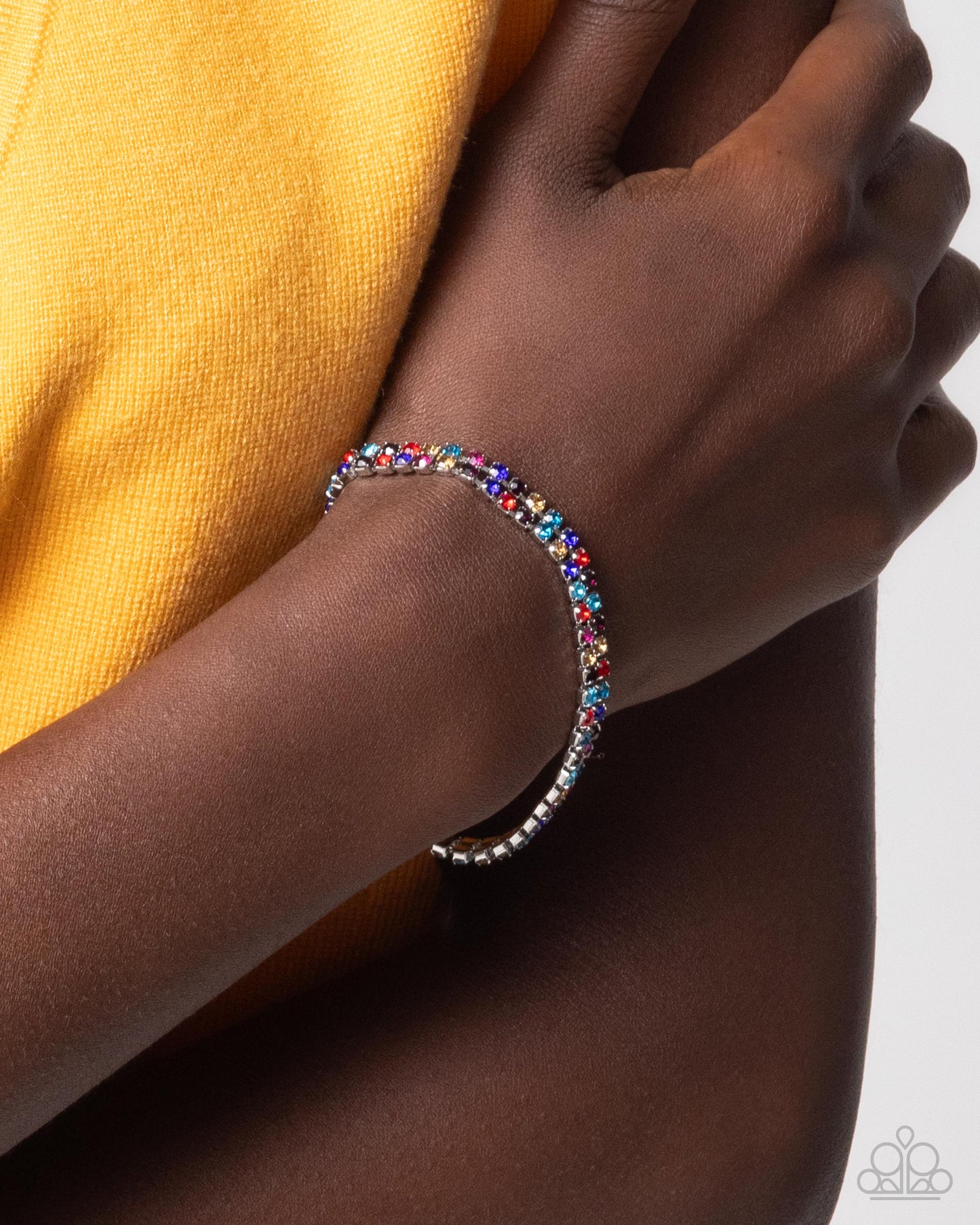 Terrific Trio - Multi Choker Necklace and Thrilling Trio - Multi Bracelet