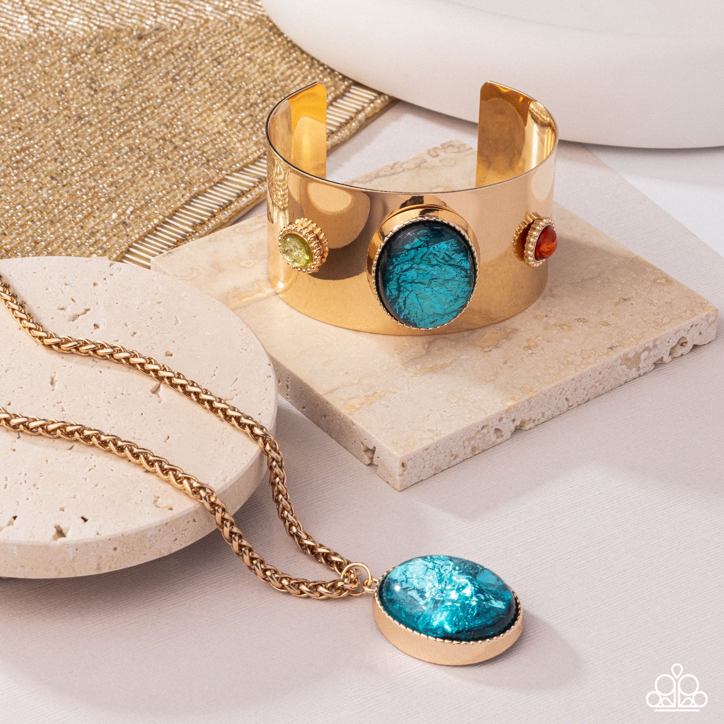 Rule the Light - Gold Necklace and Bracelet | Paparazzi Accessories