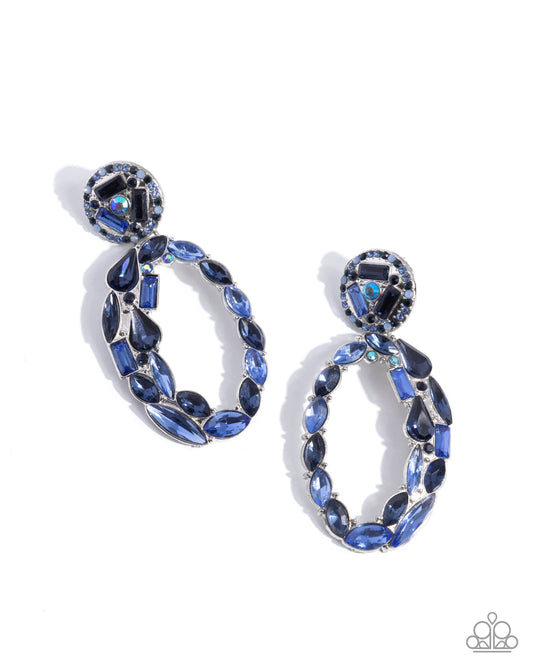 Eclectic Elevation - Blue Earrings