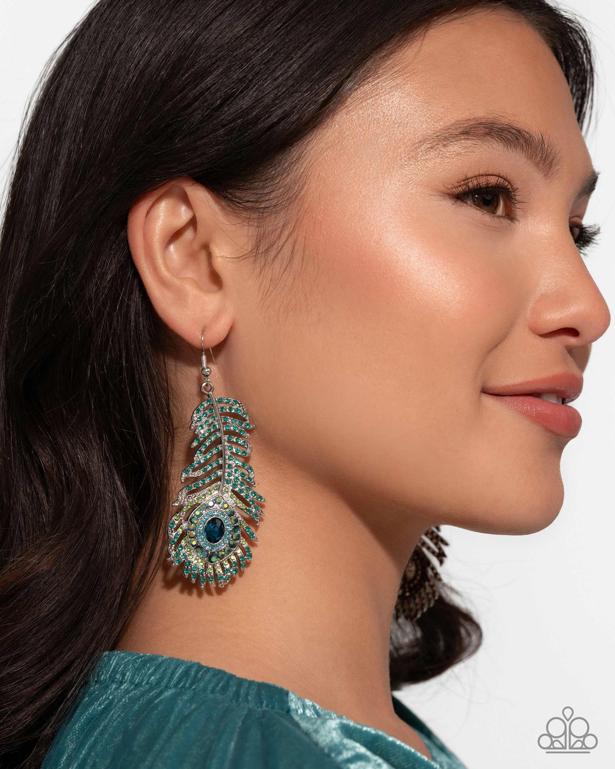 Prized Peacock - Green Earrings | Paparazzi Accessories