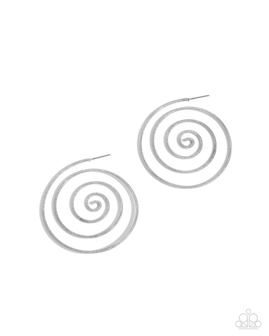 Seize the Spiral - Silver Earrings
