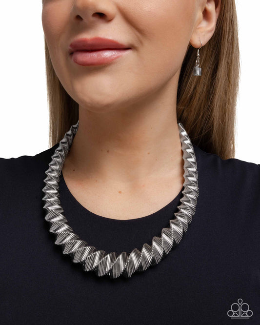 Candescent Coils - Silver Necklace