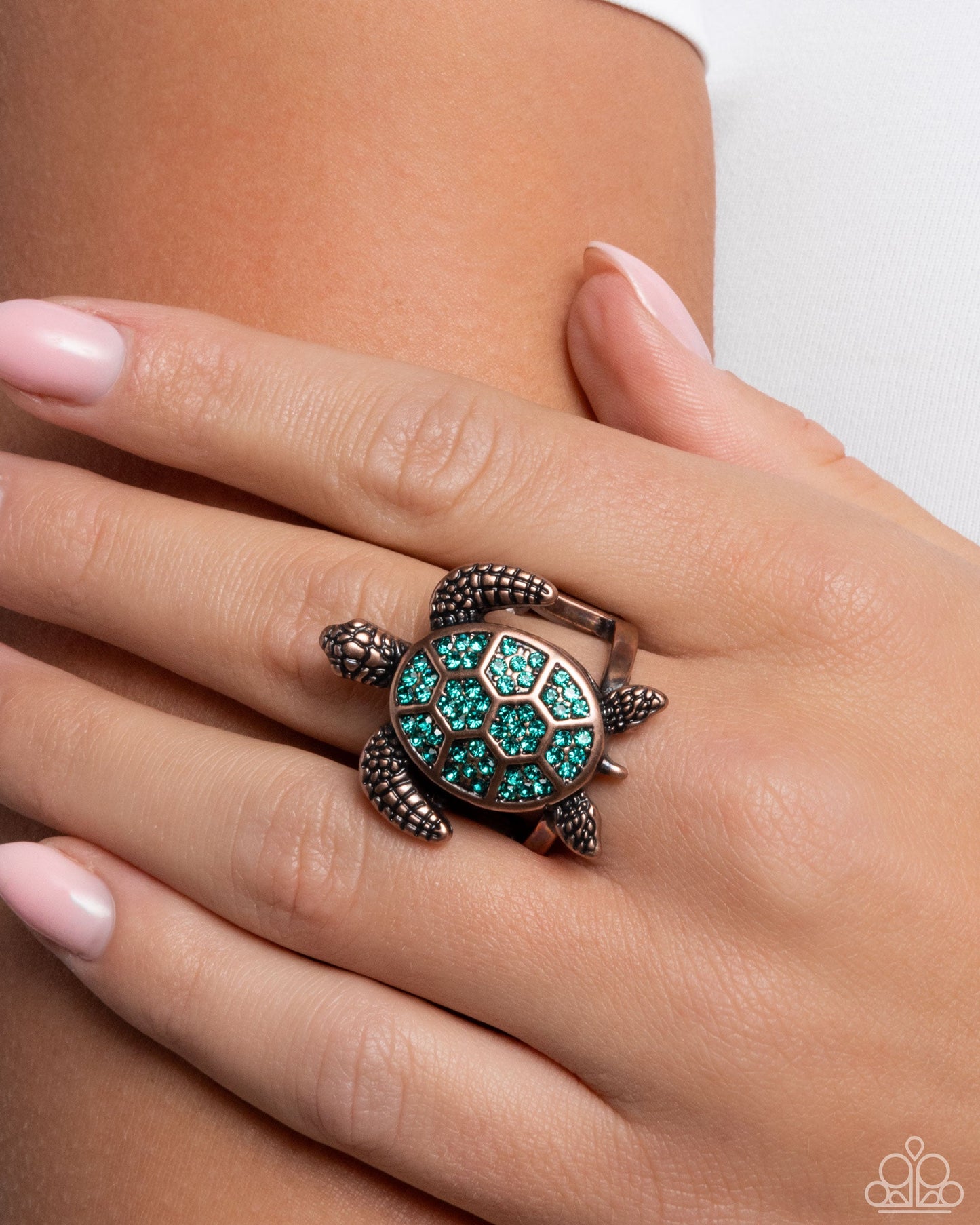 Turtle Triumph - Copper Ring