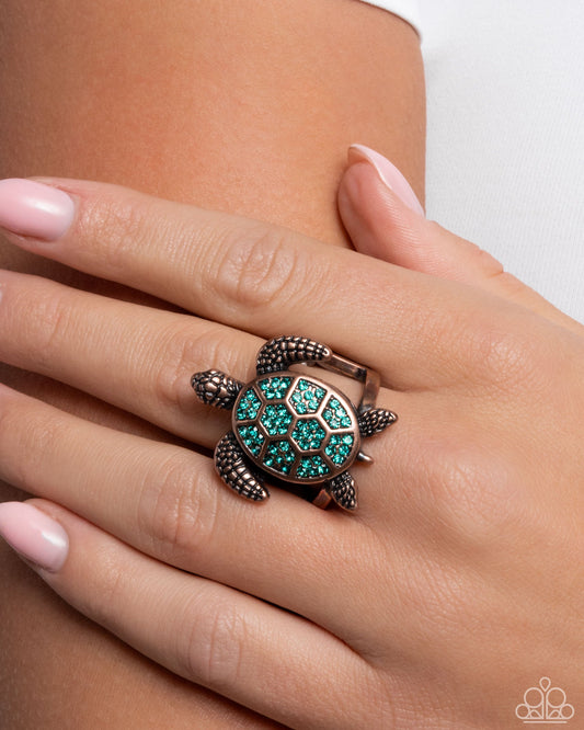 Turtle Triumph - Copper Ring