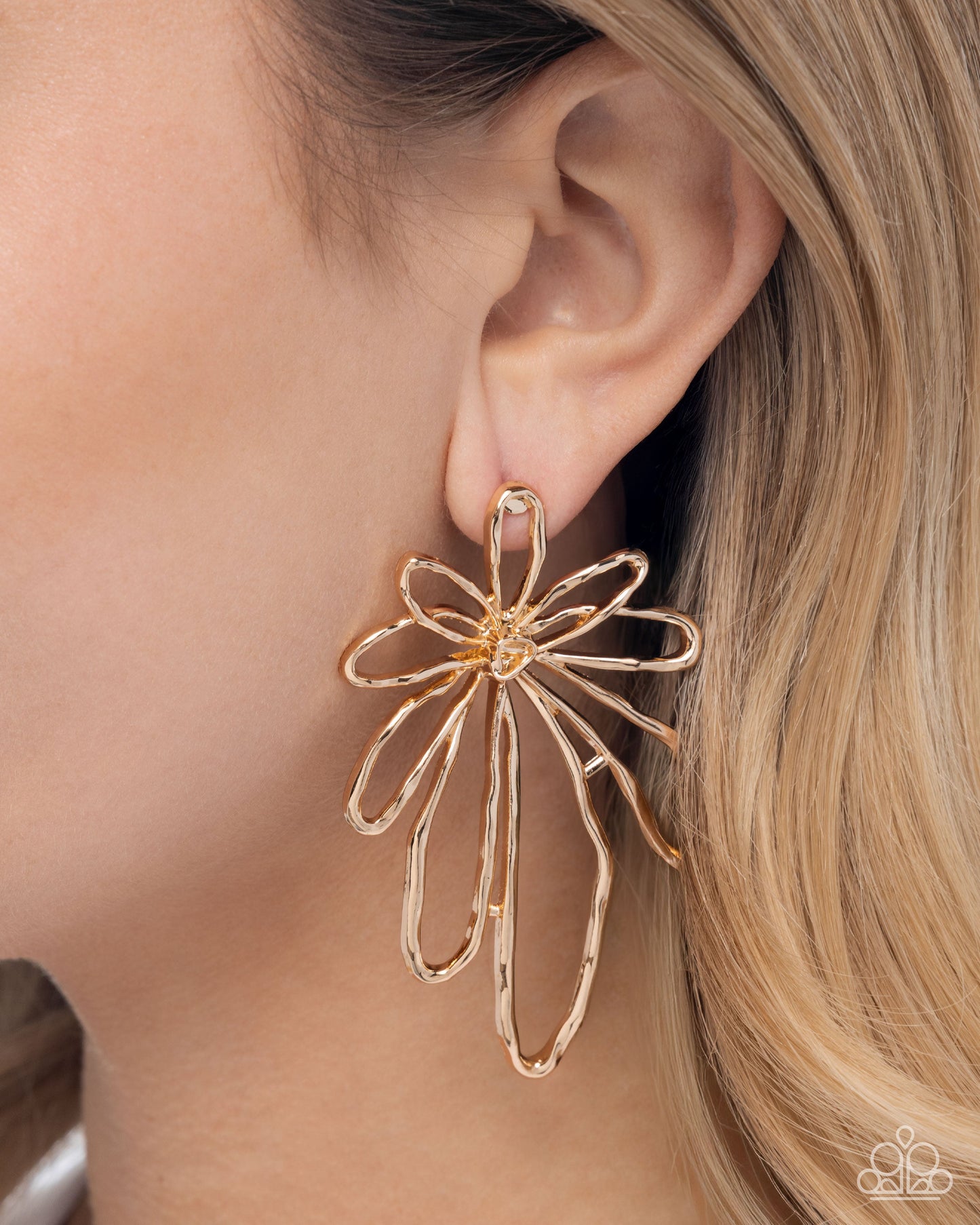 Growing Garden - Gold Flower Earrings