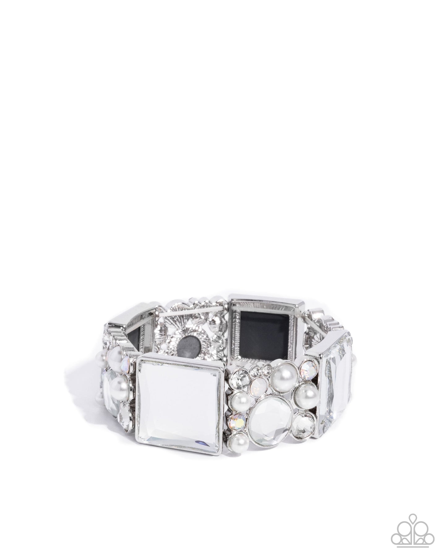 Glam to the Max - White Bracelet