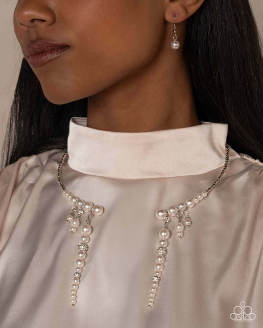 Darling Decade - White Necklace