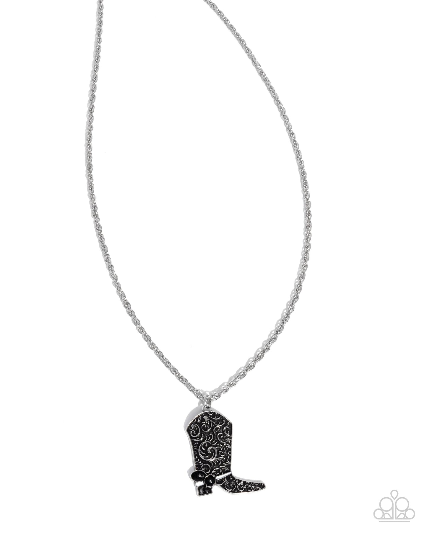 Blazing Boot - Black Necklace