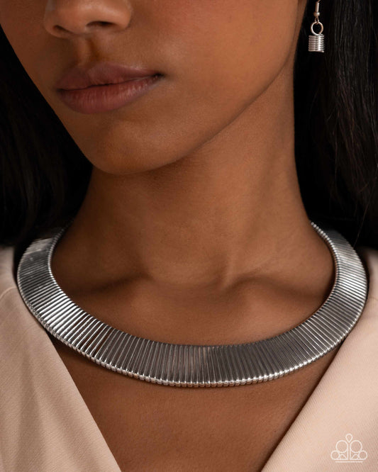 Fringe Formal - Silver Necklace