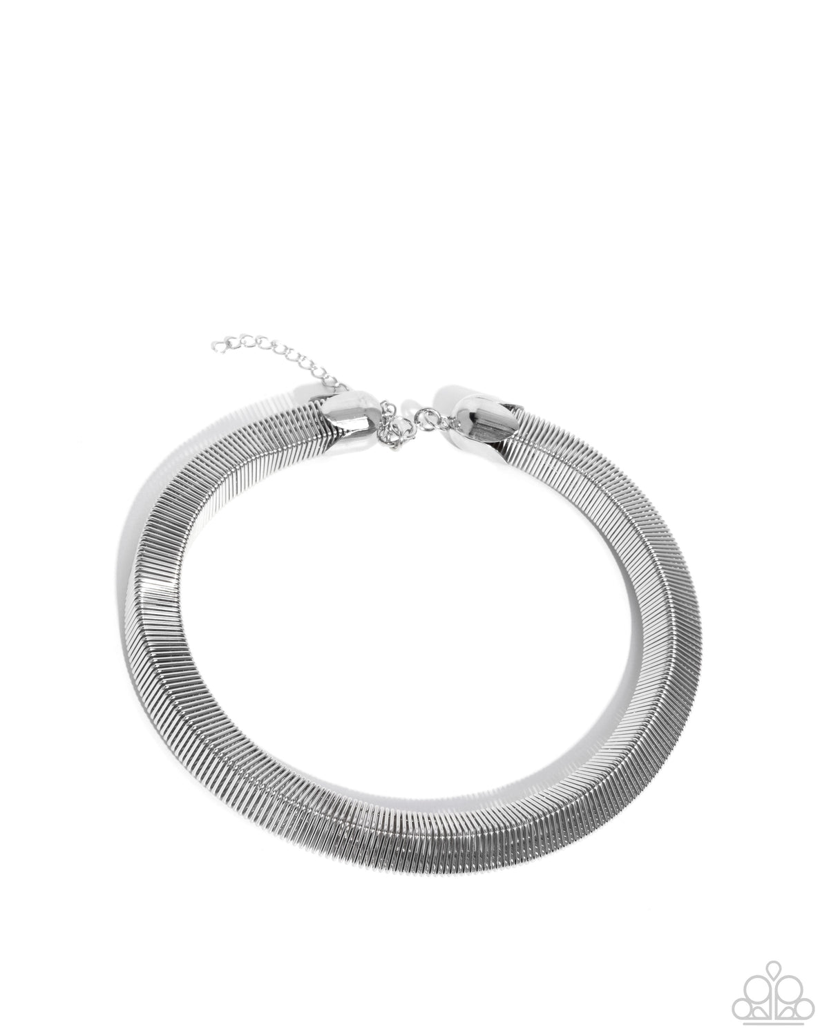 Sleek Suite - Silver Necklace | Paparazzi Accessories