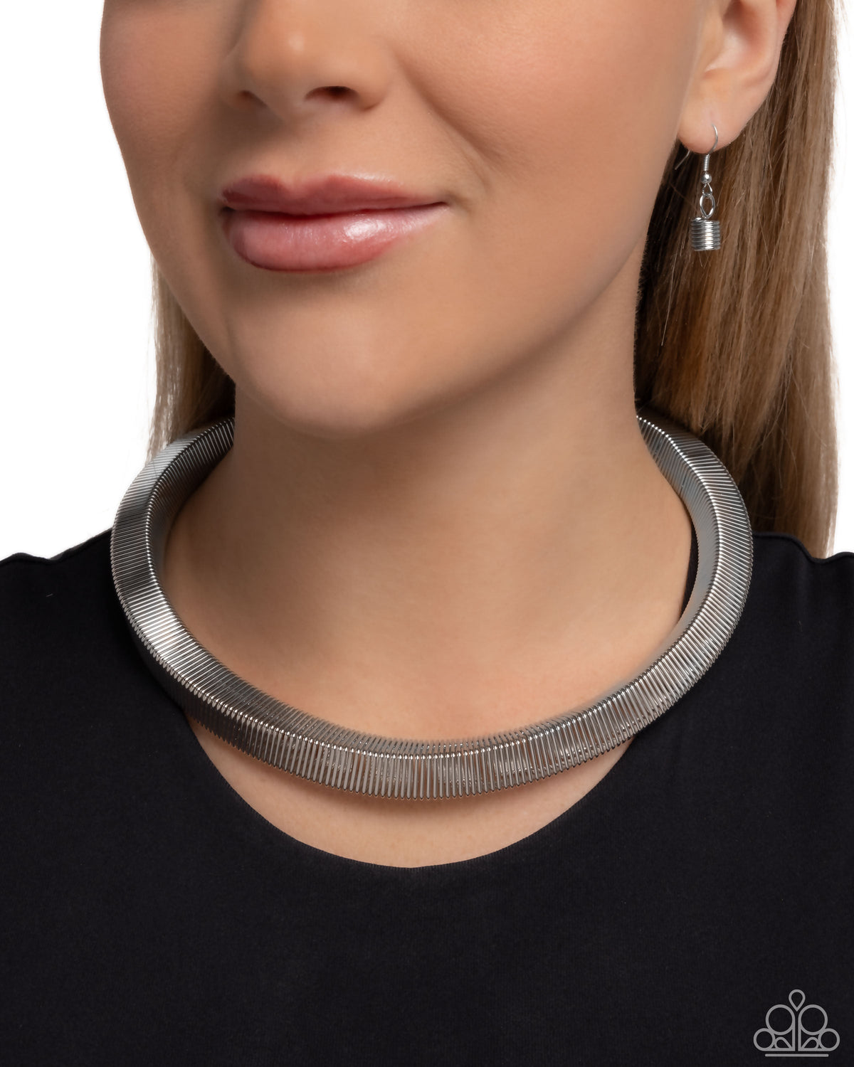 Sleek Suite - Silver Necklace | Paparazzi Accessories