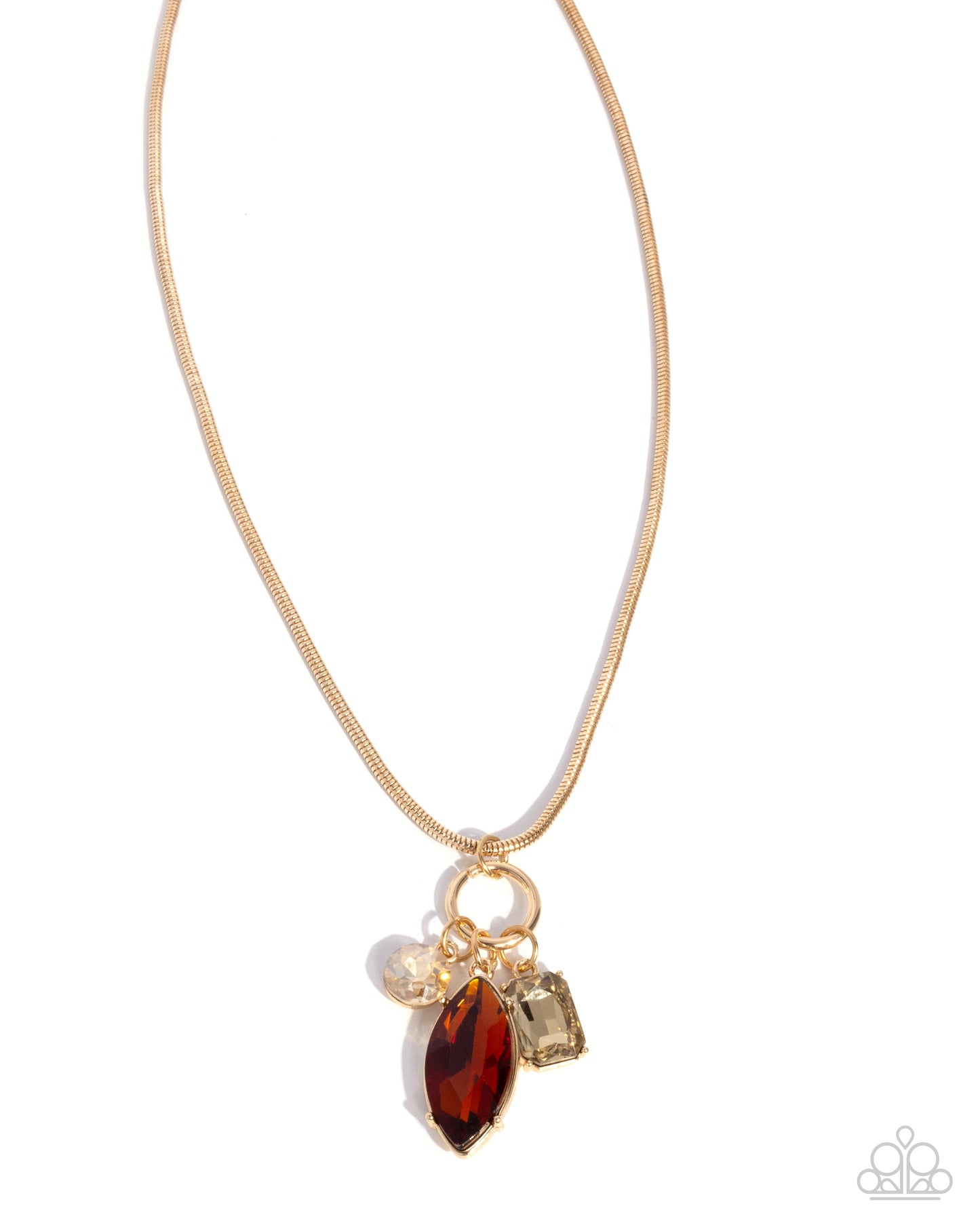 Lively Luminescence - Brown Necklace