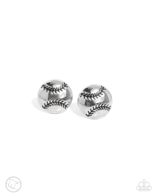 Baseball Backdrop - Silver Cuff Links