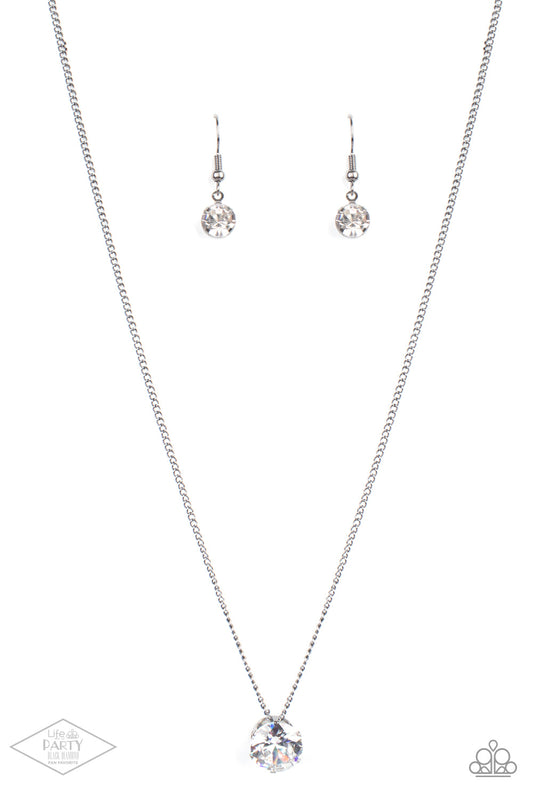 Paparazzi What A Gem - Gunmetal Necklace - Pusher P